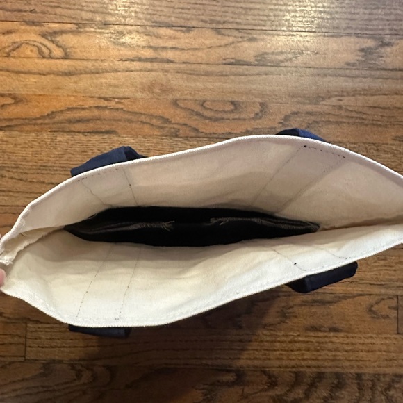Trader Joe’s Mini Canvas Tote Bag - BLUE. NWT - Picture 7 of 7